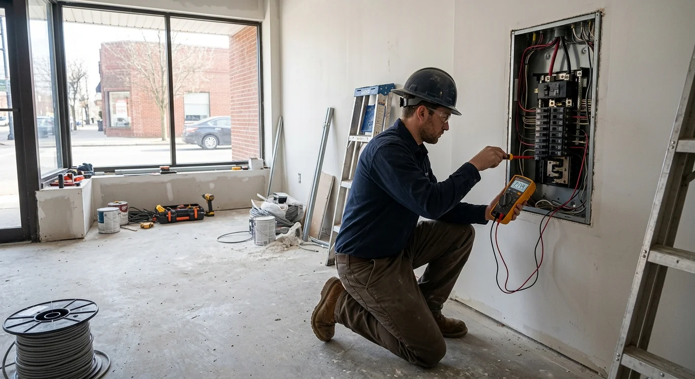 Commercial Storefront Load and Grounding Check