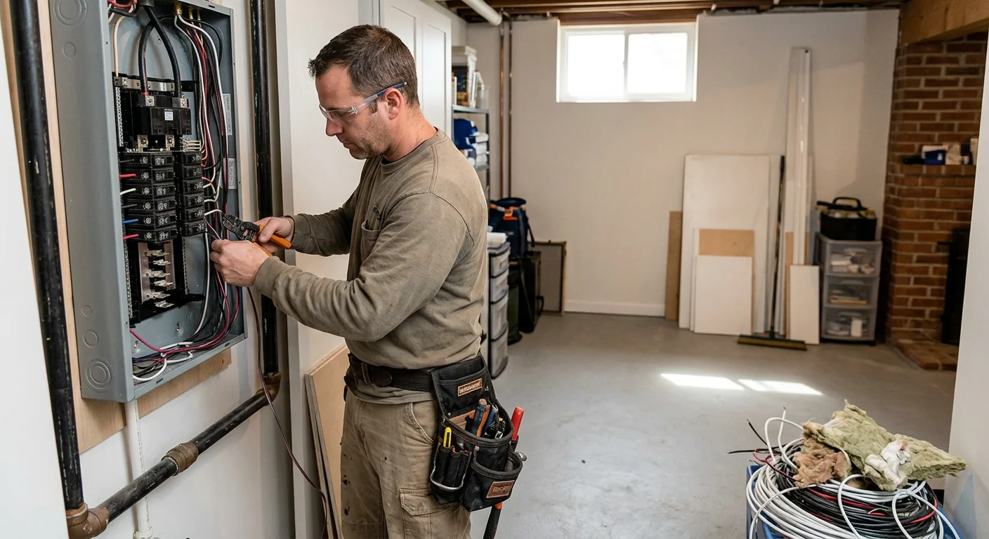 Close inspection of branch circuit wiring and grounding during a Riverhead upgrade