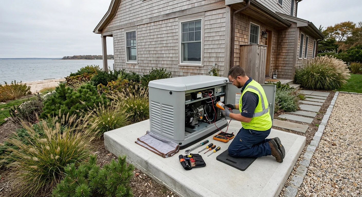 Whole-Home Standby Generator for a Waterfront Riverhead Residence