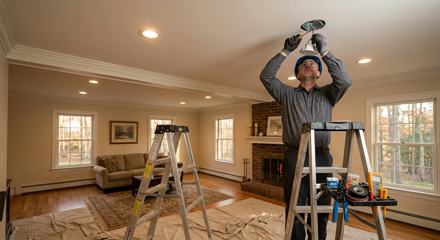 Recessed Lighting Layout for a Riverhead Colonial