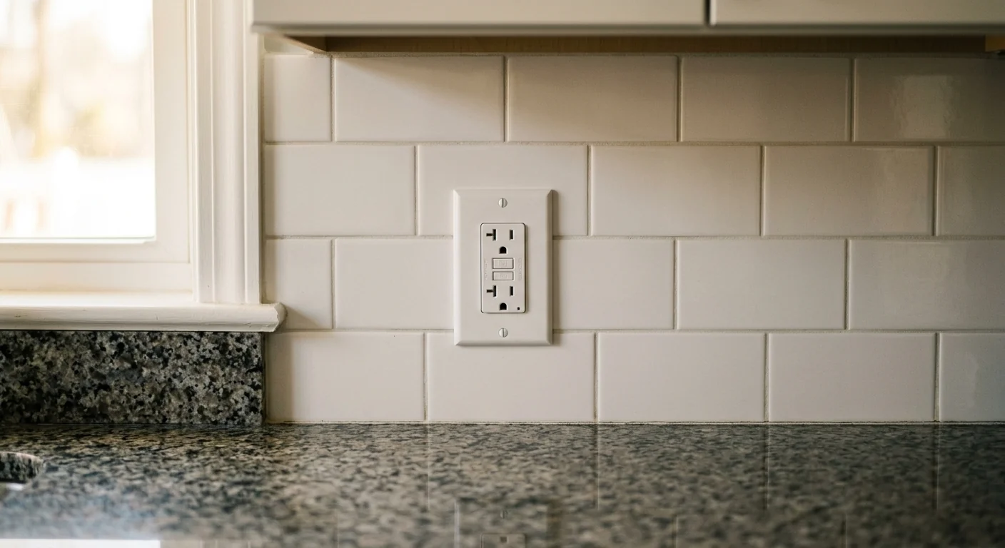 Kitchen GFCI Outlet Upgrade in a Riverhead Colonial